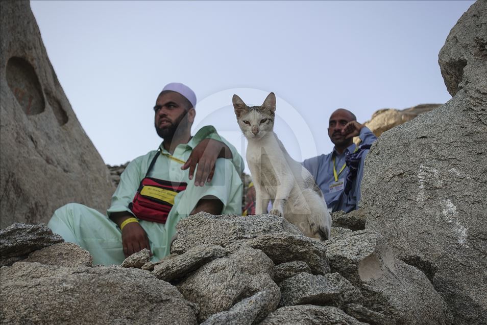 بازدید زائران ترکیه از غار ثور در مکه