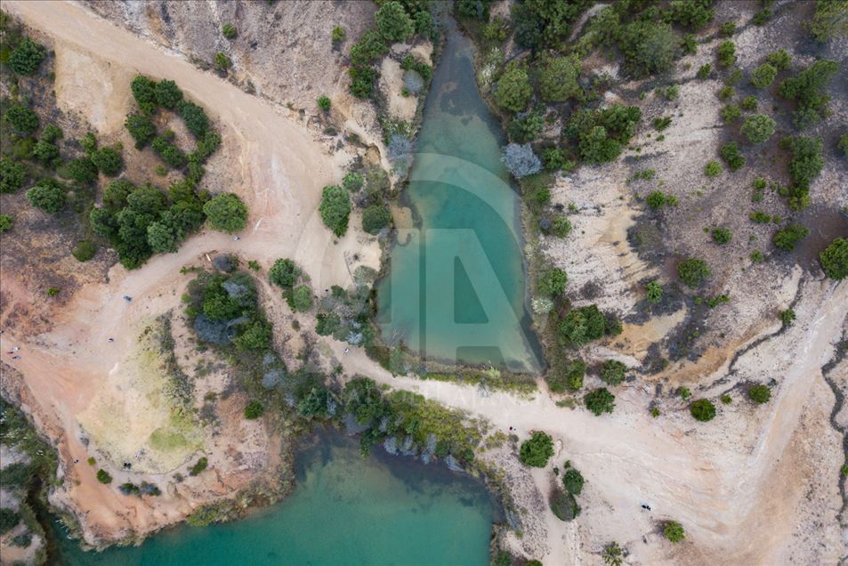 'Pozos Azules', un lugar turístico en Villa de Leyva, Colombia