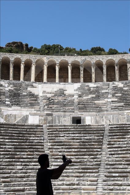 Aspendos Antique Theatre in Turkey's Antalya