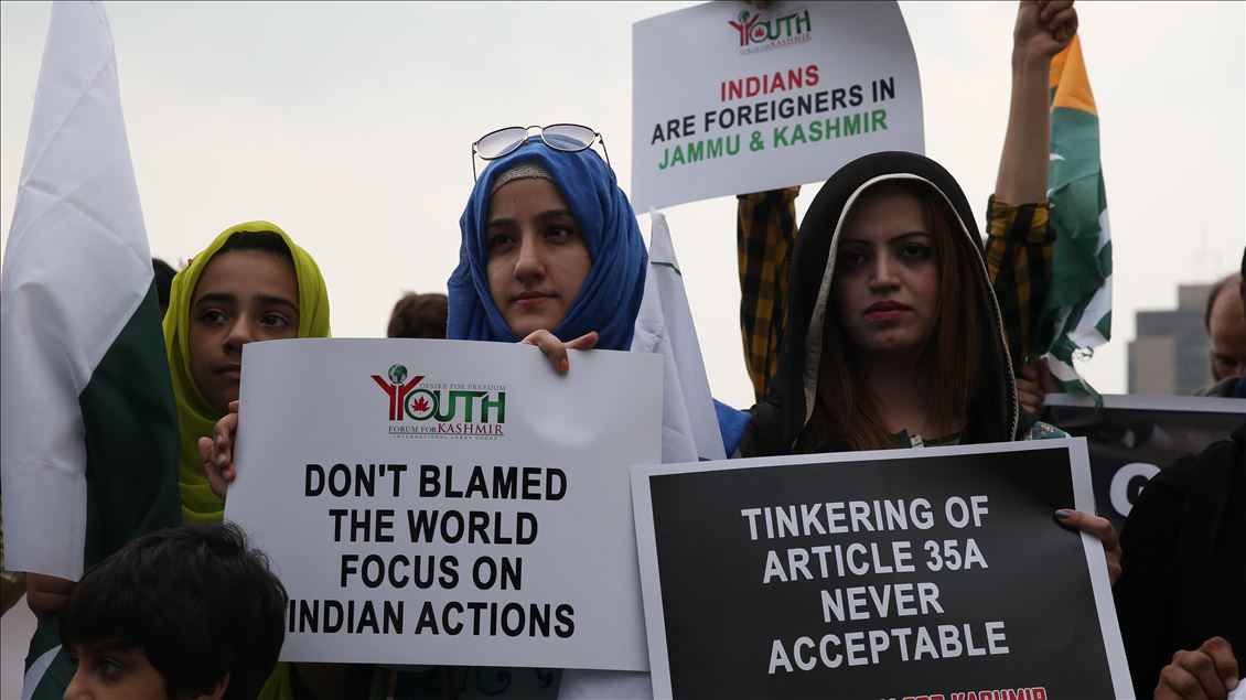Protest against Indian government's decision on Kashmir in Islamabad