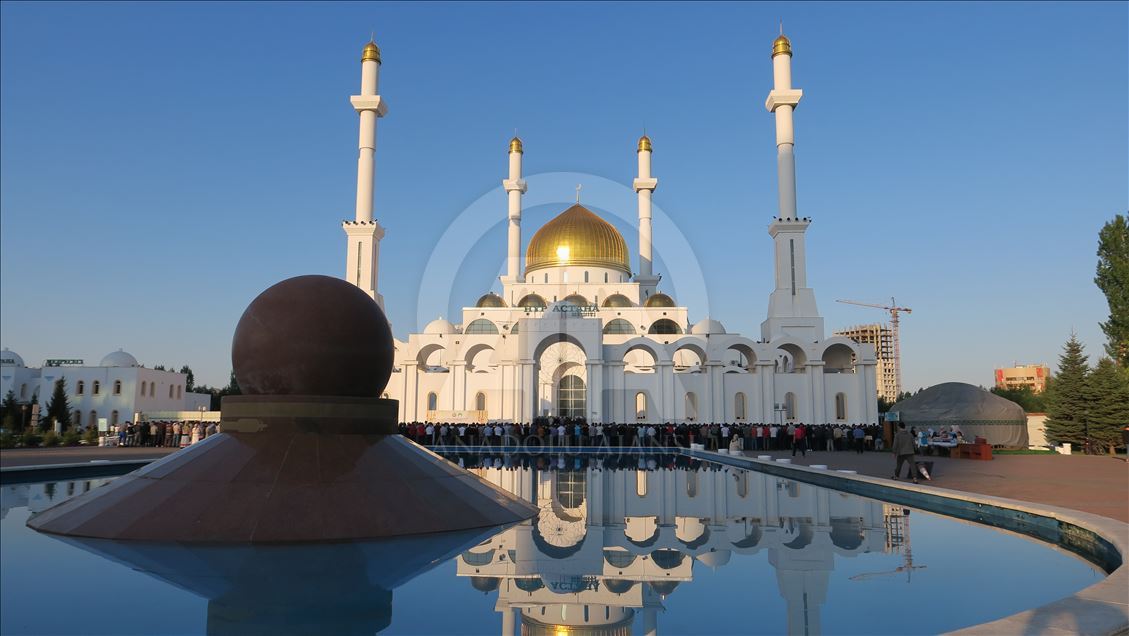 Eid Al-Adha prayer in Kazakhstan