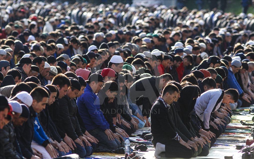 Eid Al Adha prayer in Moscow
