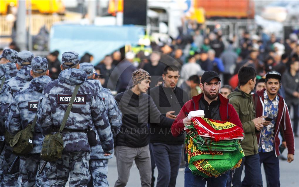 Eid Al Adha prayer in Moscow