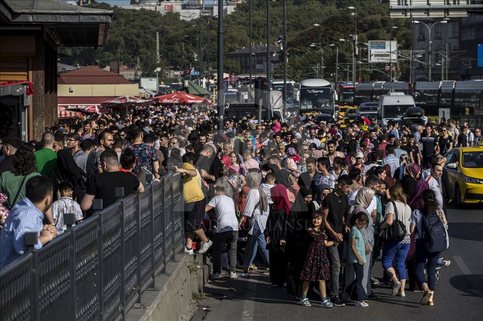 İstanbul'da bayram yoğunluğu