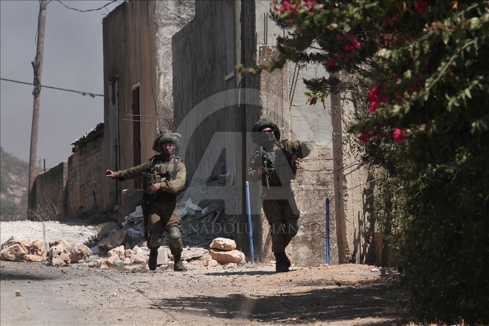Nablus'ta Yahudi yerleşim birimi inşasına karşı gösteri
