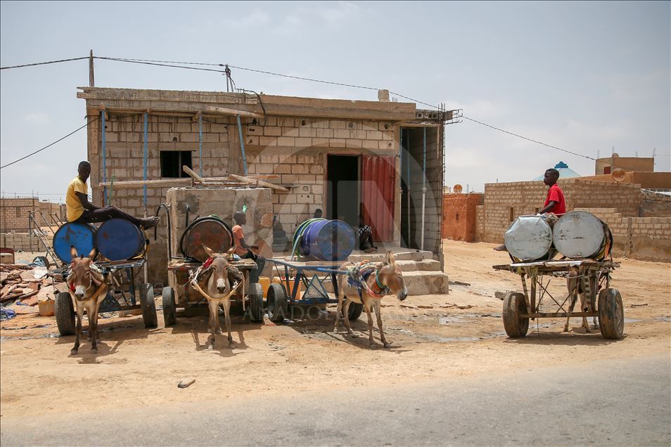 Nuakşot'un olmazsa olmazı "eşek arabaları"
