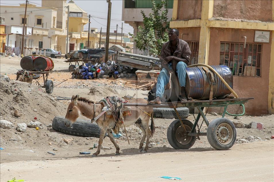 Nuakşot'un olmazsa olmazı "eşek arabaları"