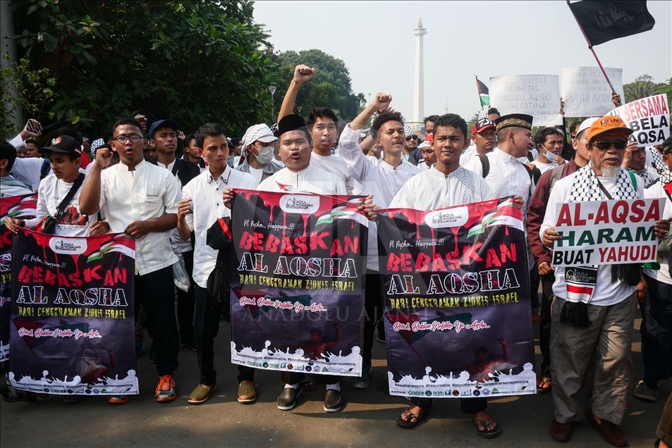 Aksi solidaritas bela Palestina, Masjid al-Aqsa
