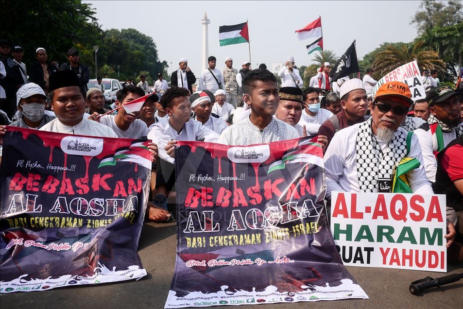 Aksi solidaritas bela Palestina, Masjid al-Aqsa