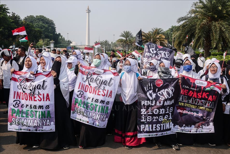 Aksi solidaritas bela Palestina, Masjid al-Aqsa