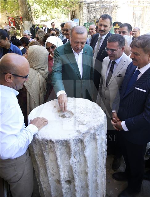 بازدید اردوغان از اماکن باستانی استان موغلا