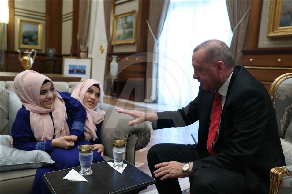 Türkiye Cumhurbaşkanı Erdoğan'ın kabulü