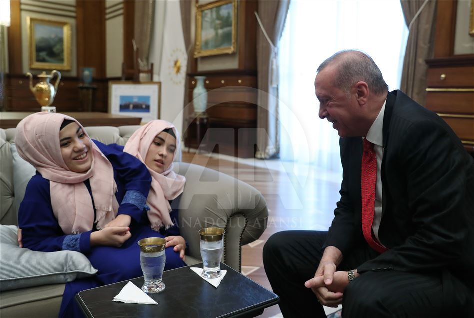 Türkiye Cumhurbaşkanı Erdoğan'ın kabulü
