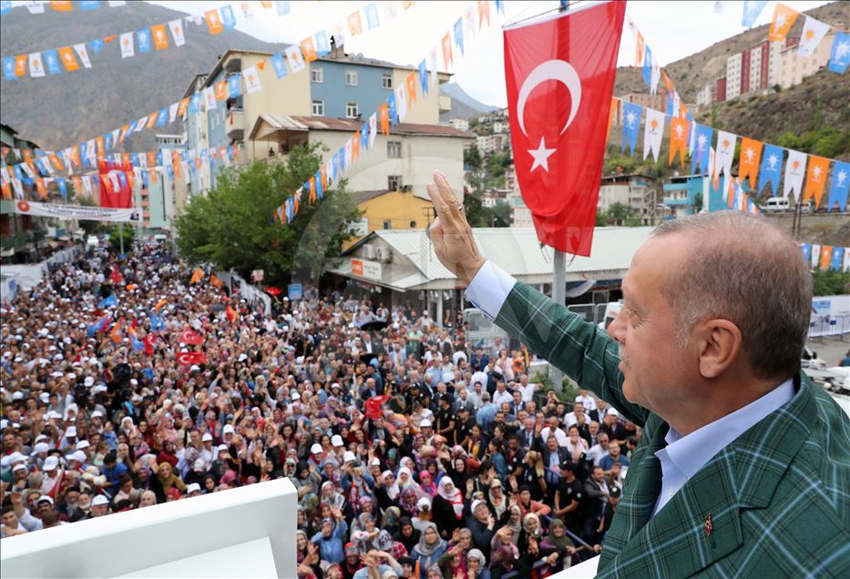 Cumhurbaşkanı Erdoğan Yusufeli'nde