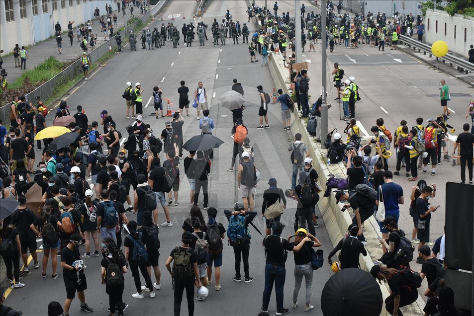 ادامه اعتراضات ضد چینی در هنگ کنگ