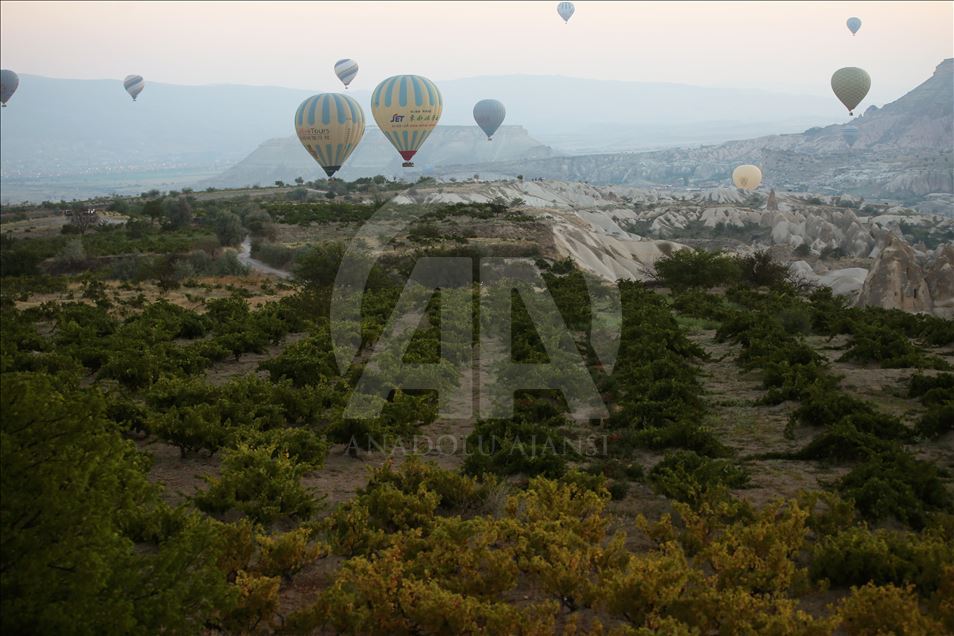 Dünyanın en gözde sıcak hava balon merkezi "Kapadokya"