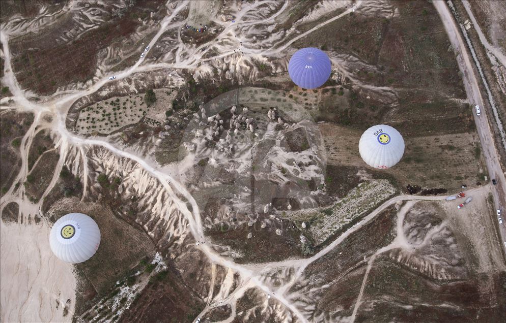 Dünyanın en gözde sıcak hava balon merkezi "Kapadokya"