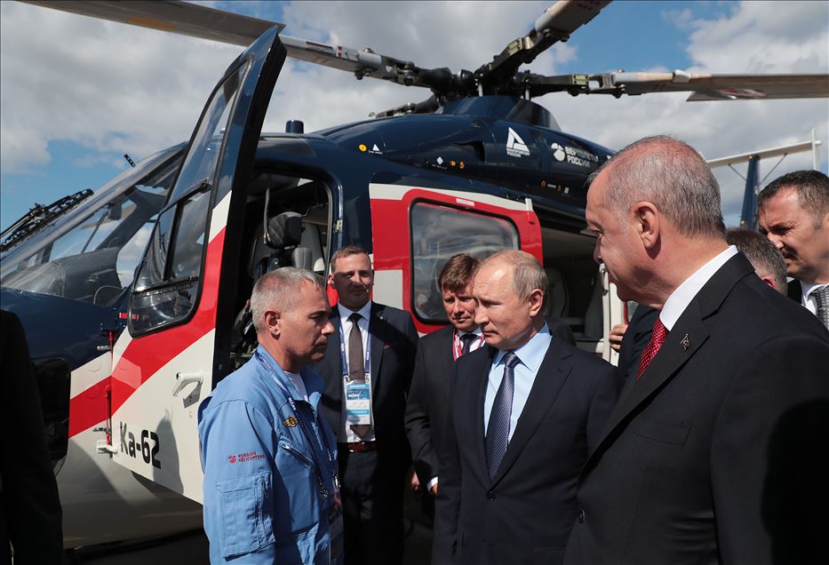  Эрдоган и Путин участвуют в открытии МАКС-2019