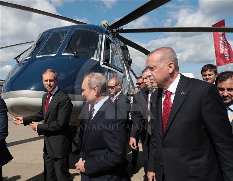  Эрдоган и Путин участвуют в открытии МАКС-2019