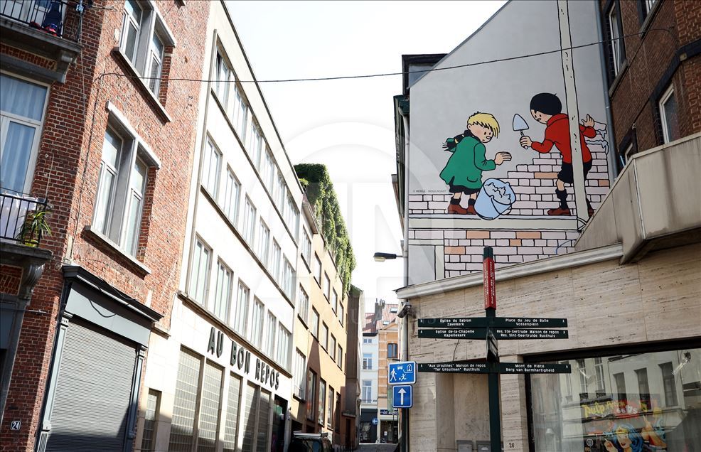 Junaci stripova i crtanih filmova na ulicama Brisela 