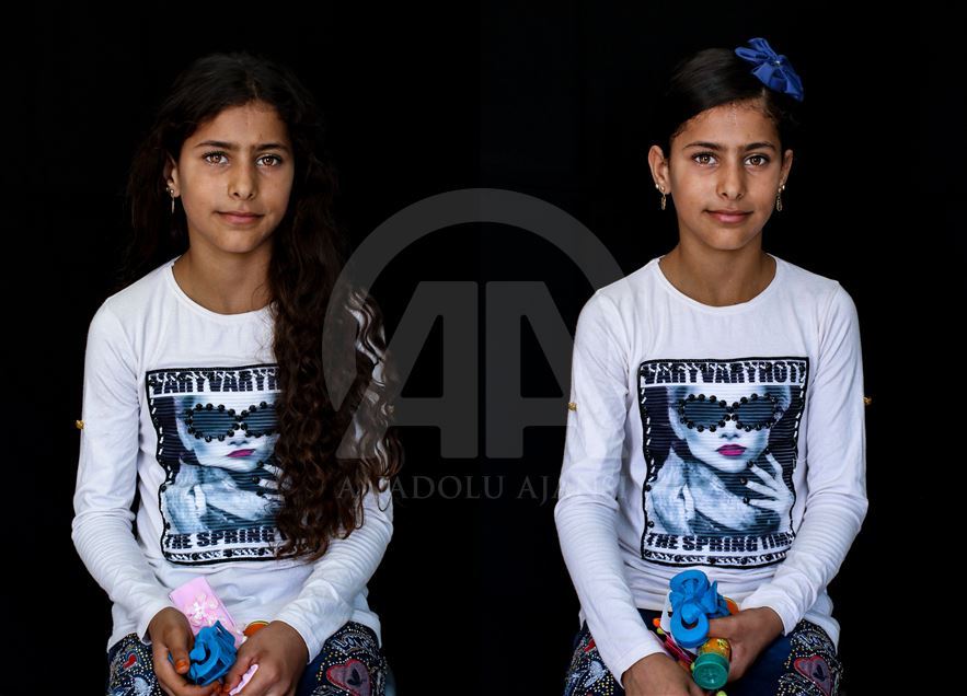 Девојчињата во бегалските кампови во Алепо со нов стил на коса