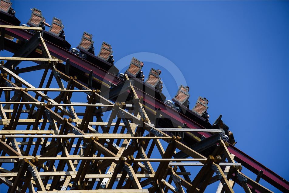 Zadra, the world's tallest wooden roller coaster in Poland