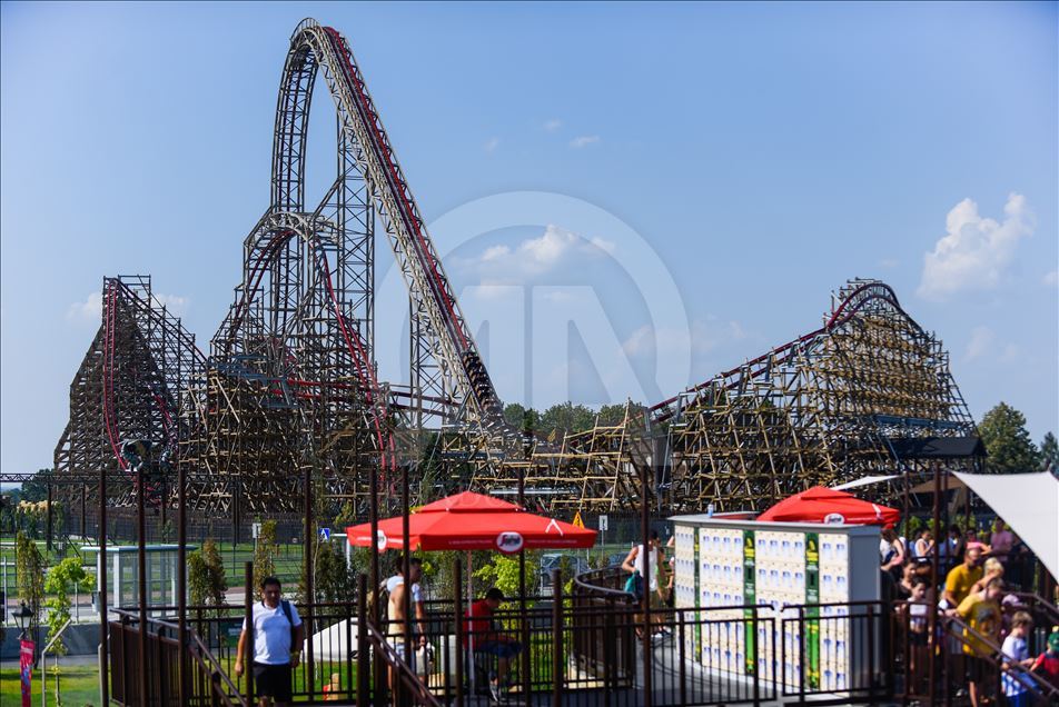 Zadra the world s tallest wooden roller coaster in Poland