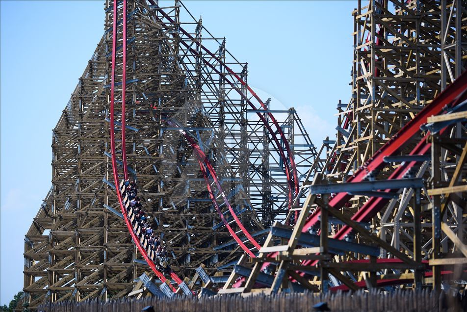 Zadra the world s tallest wooden roller coaster in Poland