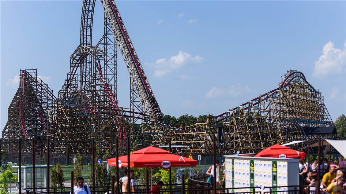 Zadra the world s tallest wooden roller coaster in Poland