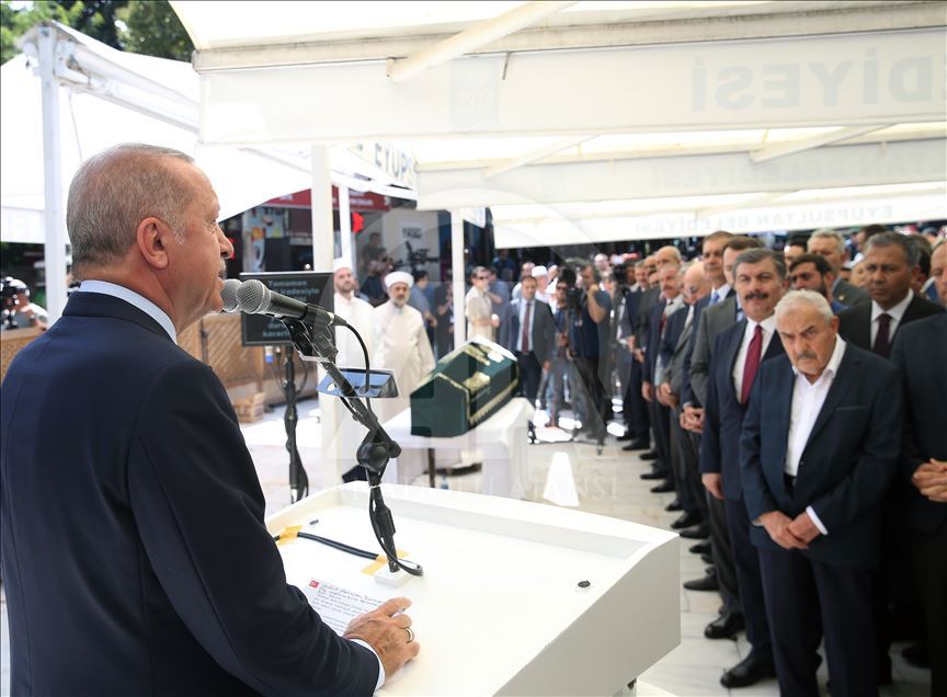 Cumhurbaşkanı Recep Tayyip Erdoğan, Şenler’in cenaze namazına katıldı