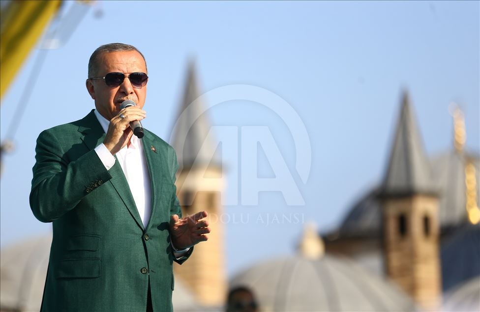 Cumhurbaşkanı Recep Tayyip Erdoğan, Konya'da
