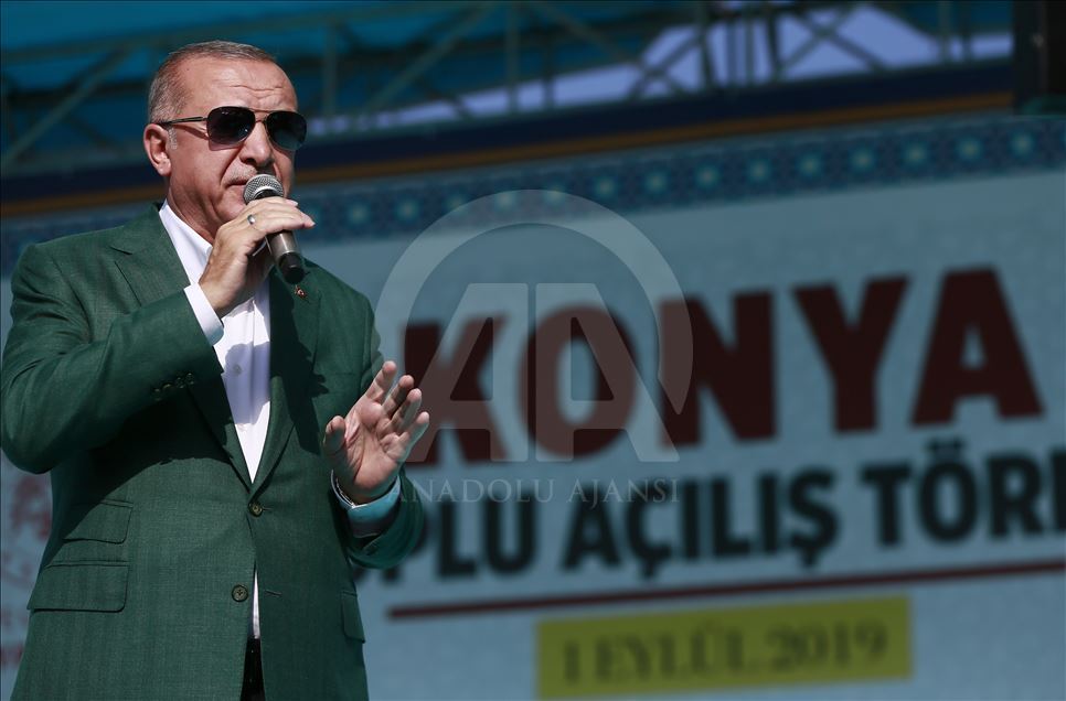 Cumhurbaşkanı Recep Tayyip Erdoğan, Konya'da