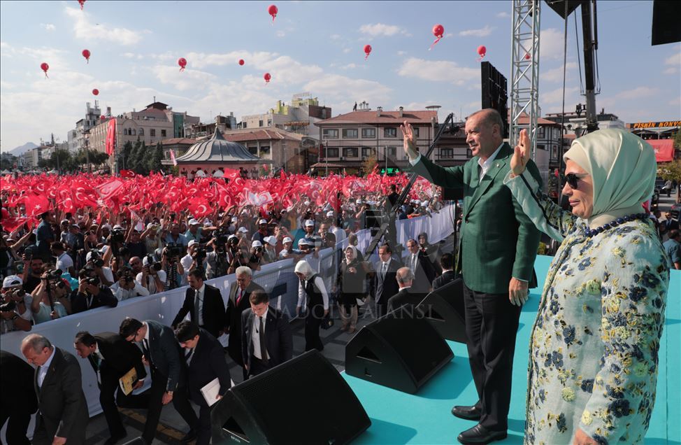 Cumhurbaşkanı Recep Tayyip Erdoğan, Konya'da