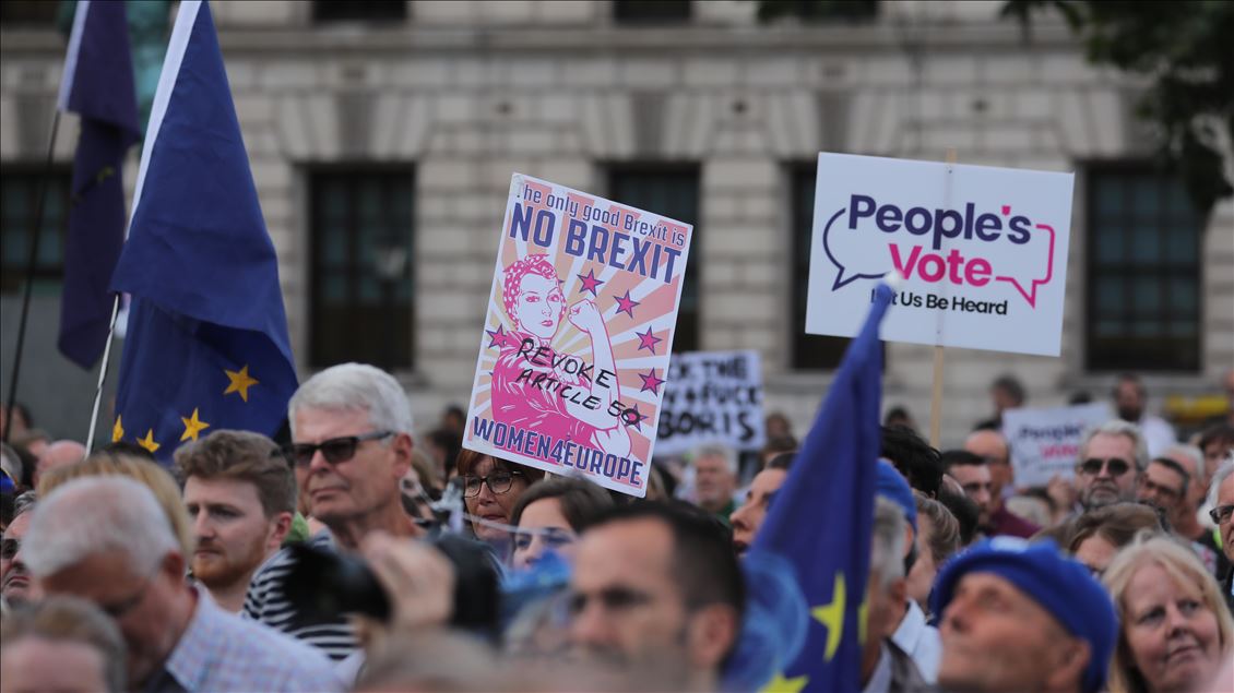 Londra'da Brexit karşıtı gösteri
