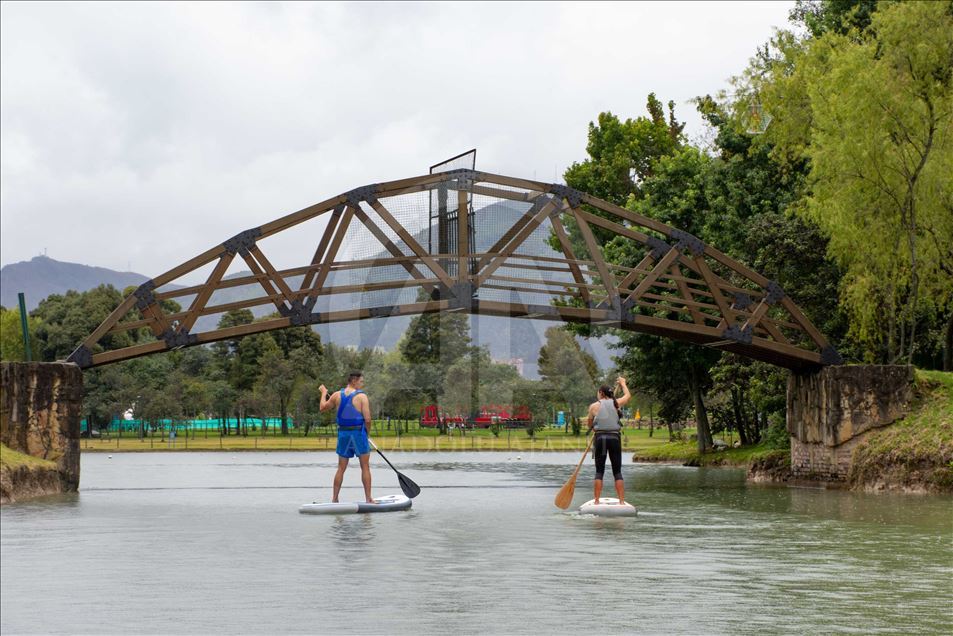 Félix Vargas y Jenny Sanín, participantes colombianos del Eco-Challenge 2019