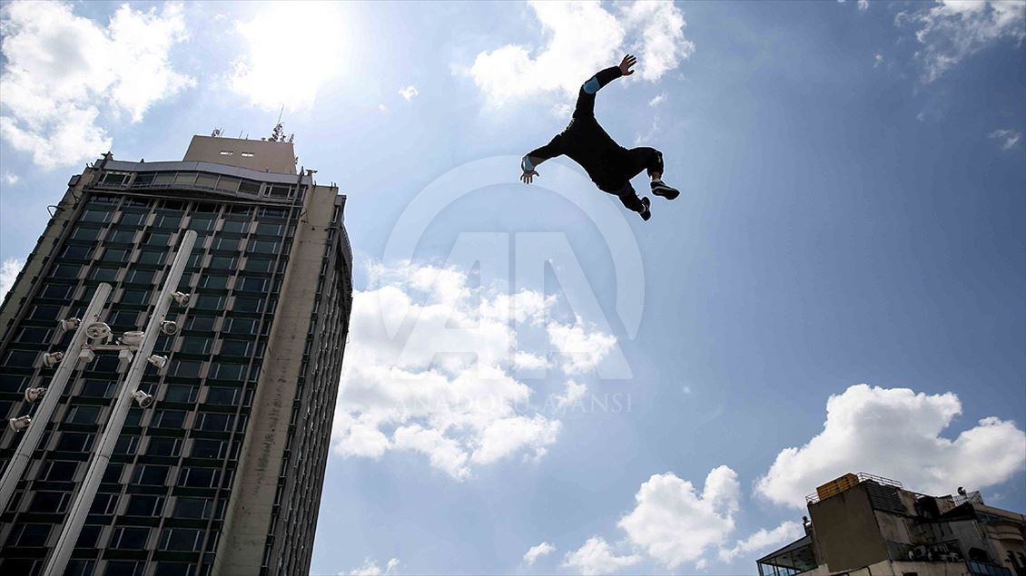 Taksim'de serbest uçuş heyecanı