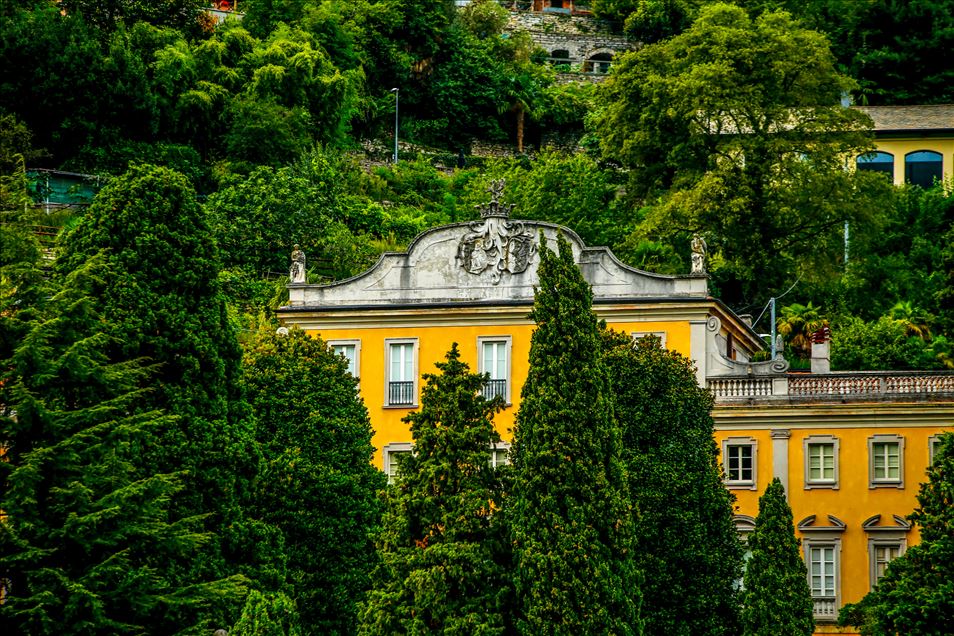 El Lago Como en la región italiana de Lombardía