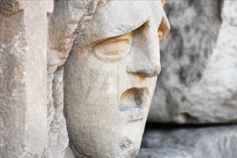 2,200 year-old mythological masks unearthed in Turkey's Mugla