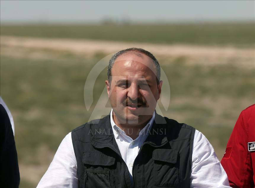 Sanayi ve Teknoloji Bakanı Mustafa Varank, roket yarışmasını izledi