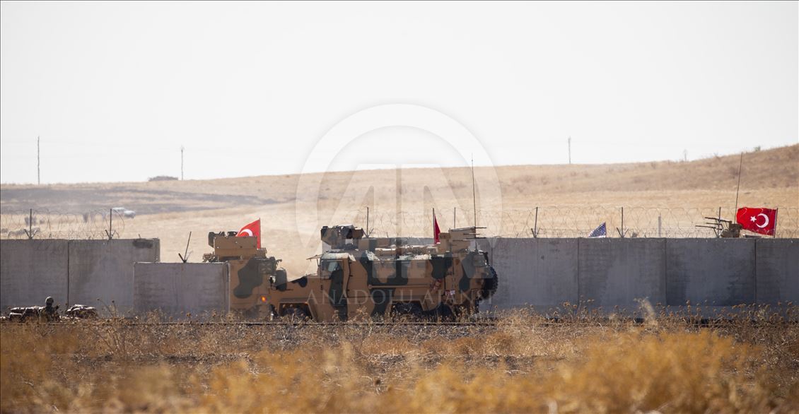 نخستین گشتزنی زمینی ترکیه و آمریکا در شرق فرات آغاز شد
