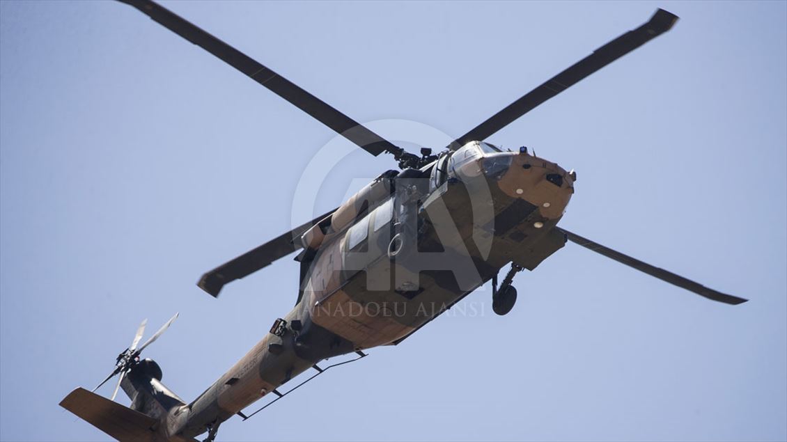 Fırat'ın doğusunda dördüncü ortak helikopter uçuşu tamamlandı
