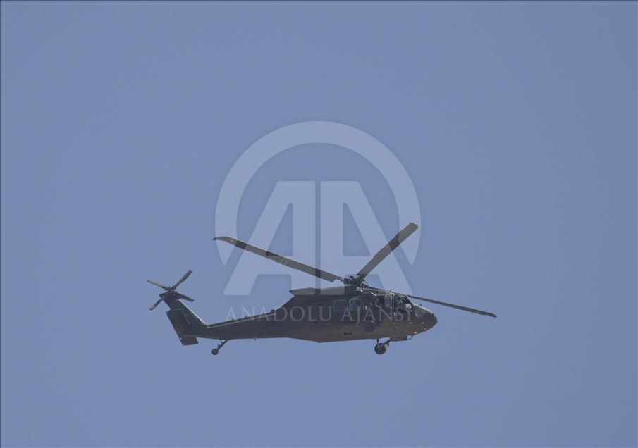 Fırat'ın doğusunda dördüncü ortak helikopter uçuşu