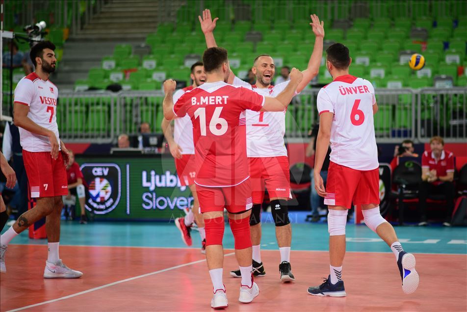 پیروزی تیم ملی والیبال مردان ترکیه مقابل مقدونیه شمالی
