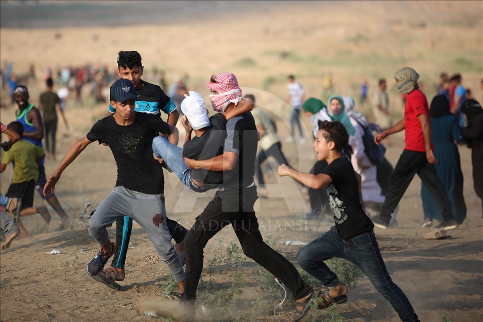 راهپیمایی بازگشت بزرگ فلسطینی‌ها در نوار غزه
