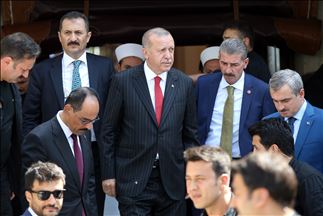 سەرکۆماری تورکیا رەجەب تەیب ئەدۆغان لە ئیستانبوڵە