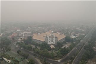 Kabut asap akibat kebakaran hutan selimuti Pekanbaru