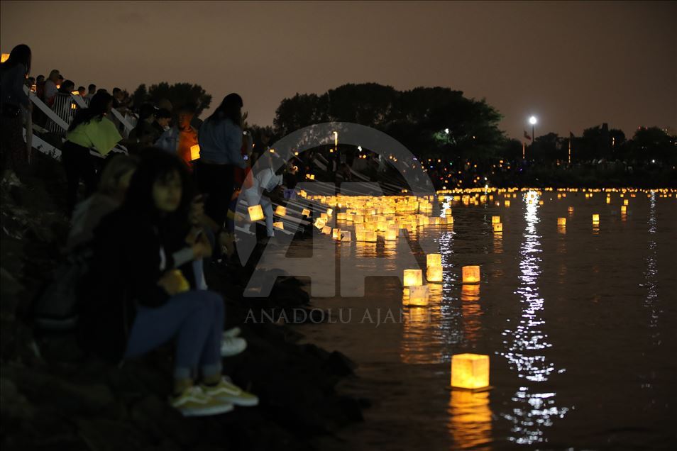 Festival de linternas de agua en Nueva Jersey