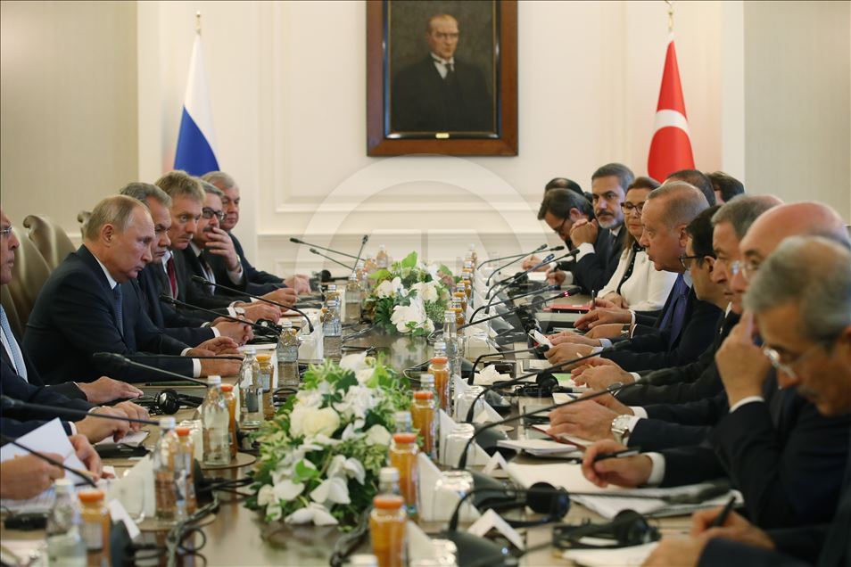 Türkiye Cumhurbaşkanı Erdoğan - Rusya Devlet Başkanı Putin