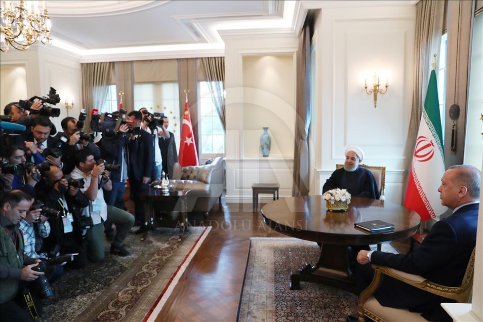 دیدار اردوغان و روحانی در آنکارا آغاز شد