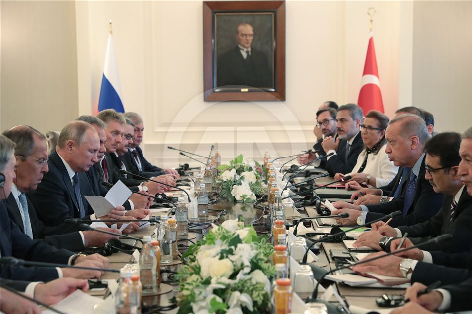 Türkiye Cumhurbaşkanı Erdoğan - Rusya Devlet Başkanı Putin